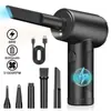 Soplador turbo inalámbrico de mano para limpieza de coche y hogar, eliminación de polvo de teclados de computadora, herramienta para encender fuego en campamentos al aire libre