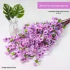 Simulação de Galho de Flor de Pessegueiro Árvore de Flor de Pessegueiro Falsa Flor de Ameixa Flor Falsa Decoração de Casamento Flor Simulação Planta Jardim de Flores ao Ar Livre Paisagismo
