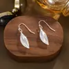 Nuevos Pendientes de Madera Cepillada con Frutas, Elegante Diseño de Nicho, Pendientes Personalizados Retro, Pendientes de Joyería para Orejas de Mujer