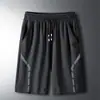 [Destacado] Pantalones Cortos Deportivos de Malla Refrigerante de Seda de Hielo para Hombre, Verano Delgados Elásticos de Secado Rápido Sueltos Talla Grande