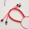 Pulsera Semi-terminada Nudo de Diamante DIY con Cuentas de Transferencia, Hilo Rojo Trenzado Hecho a Mano para Hombres y Mujeres Parejas, Venta al por Mayor desde Fabricante