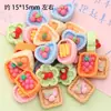 Pan de Chocolate Simulado, Tartaletas de Huevo, Galletas, Juguetes de Comida, Juguetes Hechos a Mano para Armar, Accesorios de Resina, Adornos Miniatura Tridimensionales