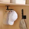 Colgador de Sombrero en Forma de L Montado en Pared Estante de Almacenamiento Parte Superior Lateral del Armario Colgador de 6 Eslabones Hogar Estante para Diademas