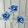 Set de 3 Piezas de Flor de Rosa en Relieve para Decoración de Boda, Flores Artificiales para Arreglos de Boda, Decoración de Hotel y Hogar, Flores Falsas