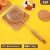 Vajilla de Acero Inoxidable Mango de Madera Maciza Cable Reforzado Fuga Utensilios de Cocina Domésticos Fuga Olla Caliente Cuchara para Pescado Red de Drenaje Fuga Colador para Frituras