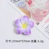 Gradiente de color frangipani caricatura diy pegamento de crema resina accesorios pequeños joyería agujero hebilla de zapato bolsa de material hecho a mano