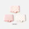 Calzoncillos tipo bóxer de algodón para niñas Balabala, Shorts de triángulo para niños pequeños y mayores, Shorts de cuatro esquinas de PP sin costuras, Paquete de tres