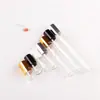 Frasco de embalagem cosmética com tubo de puxar transparente 1ml3ml frasco de vidro para massagem com bolinhas frasco de óleo essencial frasco de perfume com esfera