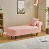 Tumbona Color Crema, Sofá Estilo Europeo para Apartamento Pequeño, Minisofá para Dormitorio, Sofá Tumbona para Habitación de Alquiler de Tienda de Ropa