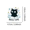 50 Compras Directas Transfronterizas Lindos Pegatinas de Dibujos Animados para Diario de Gato Negro Taza de Agua de Gato Negro Cuaderno Pegatinas Impermeables de PP