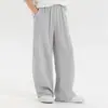 Pantalones para Niños 2026 Verano Delgados Estilo Chino Lino Casual Sueltos Transpirables Niños Grandes Modernos Pantalones Curvos