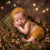 Roupas de crochê de mohair feitas à mão para fotografia infantil, estilo elfo, tricô para fotos de bebê, transfronteiriço novo