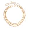 Amazon Hot Cross-border Nova Corrente em Camadas Clip Blade Chain Colar de Corrente de Clavícula de Tiro de Rua Estilo Hip-hop Feminino