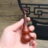 Colgante de Calabaza con Cabeza de Dragón de Madera de Azufaifo Golpeada por el Rayo Talla de Dragón y Tigre Espada Se Puede Tirar para Suministro de Transmisión en Vivo