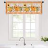 1 pieza patrón de múltiples colores patrón cortina corta cortina de cocina media cortina transfronteriza Halloween decoración ventana pequeña poliéster algodón