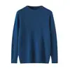 Suéter de Cashmere Puro de Alta Qualidade e Luxo Baicaierong Outono/Inverno 2026 para Homens, Suéter de Tricô Pulôver com Gola Redonda