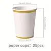 Bestseller transfronterizo: Platos de papel de color sólido con forma especial, servilletas de papel, manteles desechables de encaje amarillo para cumpleaños familiar, artículos para fiestas