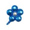 Globo de aluminio con forma de flor de cinco pétalos, redondo, para decoración de bodas y fiestas, con pétalos de siete colores, al por mayor