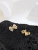 Aretes Casuales Nicho Elegantes de Alta Gama Aguja de Plata S925 Zircón para Mujer Exquisitos Aretes de Perlas Clips para Orejas Sin Perforar