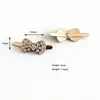 Lazo Dorado Transfronterizo con Elementos de Mariposa Lindos Incrustados con Diamantes, Materiales y Decoraciones Creativas Italianas Multifuncionales para Zapatos DIY