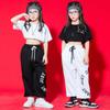 Ropa de Baile Jazz para Niñas Primavera y Verano Ropa Descubierta para el Ombligo Ropa de Moda para Pasarela para Niñas Ropa de Actuación Hip-Hop Jazz para Niños