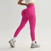 Pantalones de Yoga sin Costuras Transfronterizos de Glúteo de Durazno, Moldeadores de Vientre, Pantalones de Fitness de Cintura Alta Levanta Glúteos, Mallas Huecas de Secado Rápido para Correr
