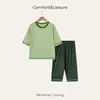 Conjunto de Pijama para Casa com Manga 3/4 para Crianças, Roupa com Ventilação para Bebês, Meninos e Meninas, Novo Conjunto de Pijama para Crianças Maiores