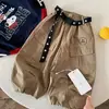 Calça comprida infantil, coleção outono 2026, calça cargo de algodão lavado, moderna e estilosa, com bolsos, para meninos e meninas, tamanhos de bebê e infantil, calça jogger casual