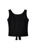 Estilo Coreano Lazo Chica Sexy Hermosa Espalda Ropa Interior con Almohadilla para el Pecho Chaleco de Banda Ancha para Uso Exterior e Interior Top sin Espalda de Puro Deseo para Mujer