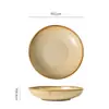 Platos cerámicos de estilo western vintage, platos de forma única para restaurantes y uso doméstico, platos para ensalada, platos para el desayuno, platos de presentación elegantes y atractivos