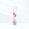 Cheongsam Estilo Chino Tela de Año Nuevo Relleno de Algodón Llavero de Conejo Colgante Retro para Bolso Cordón Accesorio Lindo Regalo