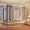 2025 Nova Cortina de Cama Blackout Tenda de Cama Integrada Tenda Yurt para Bebê Anti-Queda Mosquiteiro de Cama Quarto de Casa