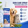 Kineshinex Agente para el Cuidado de la Piel de Mascotas Spray Limpiador y Cuidado de la Piel para Gatos y Perros Calma la Sequedad y el Malestar