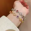 Pulsera de Hebilla Cuadrada de Circonita Galvanizada en Oro Real, Lujo Accesible, Pulsera de Gama Alta, Elegante y de Moda, Joyería de Mano Exquisita y Versátil para Mujeres