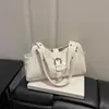 Colección Otoño 2026: Bolso Retro Debajo del Brazo, Color Sólido, Estilo Coreano, Bolso de Mano Único, Bolso de Hombro de Moda y Elegante para Mujer