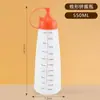 Botella exprimible Grado alimenticio Botella para condimentos de cocina Aderezo para ensalada de tomate Contenedor de salsa de plástico Botella exprimible Botella de presión para el hogar Botella para salsa