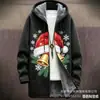 Elementos Navideños Transfronterizos a Todo Color Cardigan con Cremallera Holgado con Capucha para Hombre Ropa de Algodón DIY por Imagen
