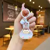 Chaveiro Mini Bolinho de Arroz Tendência do Tiktok Areia Fluida de Óleo Acessório DIY Pingente de Chaveiro Ornamento da Moda