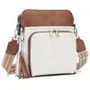 Bolso de Moda Retro para Mujer, Bolso Cruzado Sencillo, Correa Ancha Estampada para el Hombro, Bolso de Hombro para Mujer, Bolso Mensajero, Bolso Cuadrado Pequeño, Bolso de Concha