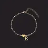 Pulsera de Acero Inoxidable Retro Simple con Letra Inglesa de Amor Transfronteriza para Mujer Pulsera de Goteo de Aceite Pulsera de Letras Dropshipping