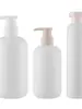 Garrafas Dispensadoras de Shampoo em Estoque de Fábrica 200/260/300/500ml, Garrafas com Bomba de Gel de Banho Brancas