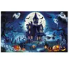 Tela de Fondo para Halloween Juego Completo Decoración Pareados Bandera de Jardín Personalizada Fiesta del Día de Muertos Pancarta Larga Jardín