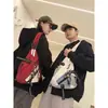 Mochila Multiusos de Marca de Moda para Niños Deportes y Fitness Bolso Grande de Hombro Cruzado Estilo Coreano Mochila de Pareja de Moda