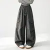 Pantalones para niñas para primavera y otoño, pantalones casuales elegantes y de moda para niños mayores, pantalones de pierna ancha para niñas, pantalones cargo geniales y a la moda para estudiantes de secundaria