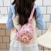 Bolso infantil súper lindo y popular de Internet, bolso de pecho pequeño con dibujo de carpincho para niñas, bolso bandolera estampado para bebés.