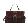 Bolsa de Camurça Feminina Outono e Inverno Retrô 2025 Nova Moda Transfronteiriça Pequena Quadrada Versátil Bolsa Transversal Atacado
