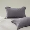 Fundas de Almohada de Algodón Cepillado 100S de Hotel Cinco Estrellas, Fundas de Almohada de Algodón Puro, Par de Fundas Interiores para Relleno de Almohada 48X74Cm