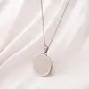 Collar Redondo de Acero Inoxidable Tohm Sello de Siete Ángeles Runas Chapado en Oro de 18K Acero de Titanio Estrella de Siete Puntas