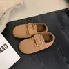 Sapatos Birkenstock com Sola Grossa, Aumentadores de Altura, Forrados com Lã para o Inverno, Modelo Novo 2025, Couro Genuíno, Totalmente Fechados, Deslumbrantes Sapatos Birkenstock Femininos Cinza