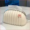 Caixa de lenços de marshmallow sala de estar luxo leve nuvem caixa de lenços retrátil celebridade da internet em casa alto balé